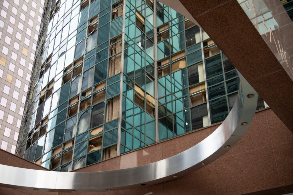 Rusting Building High Rise Severe Damage: Houston High-Rise Buildings Face Long Road to Recovery ...