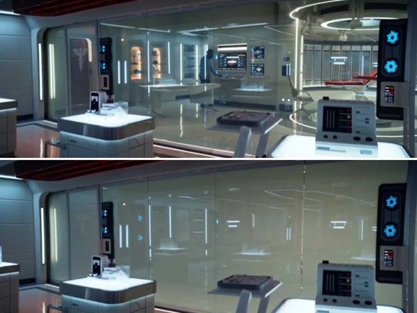 Star Trek PriWatt Smart Glass in Doctor M’Benga’s Office