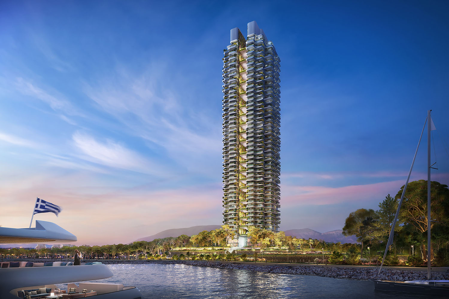 The Ellinikon Riviera Tower | Photo by dbox / Foster + Partners