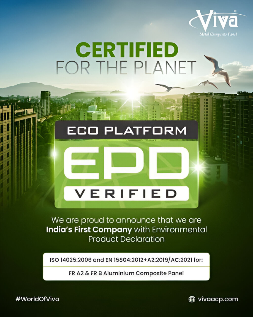 Viva ACP Achieves EPD Certification for Aluminium Composite Panels