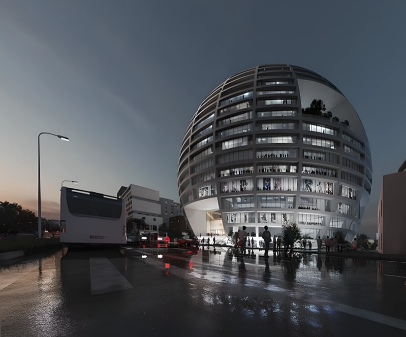 Asllan Rusi Sports Palace reimagined by MVRDV